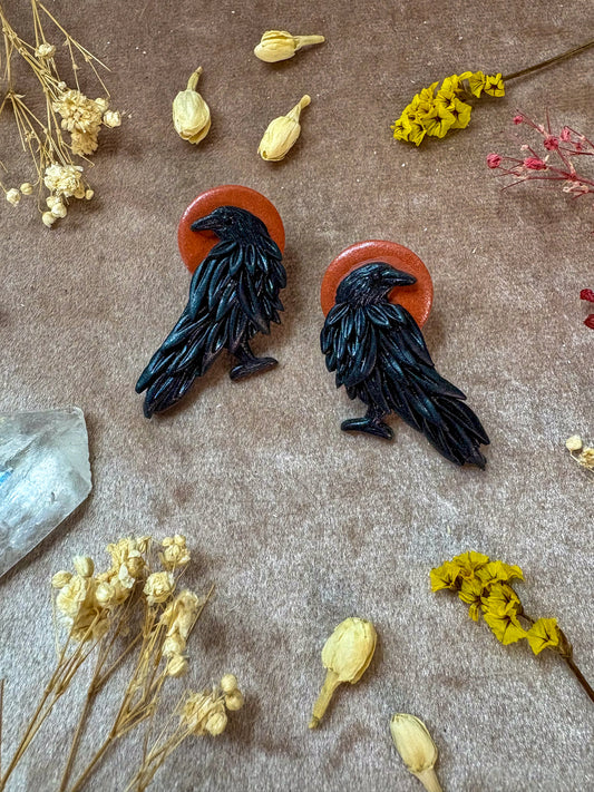 Raven Stud Earrings