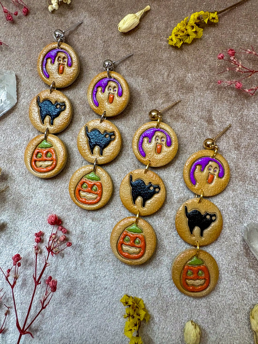 Classic Halloween Sugar Cookie Earrings