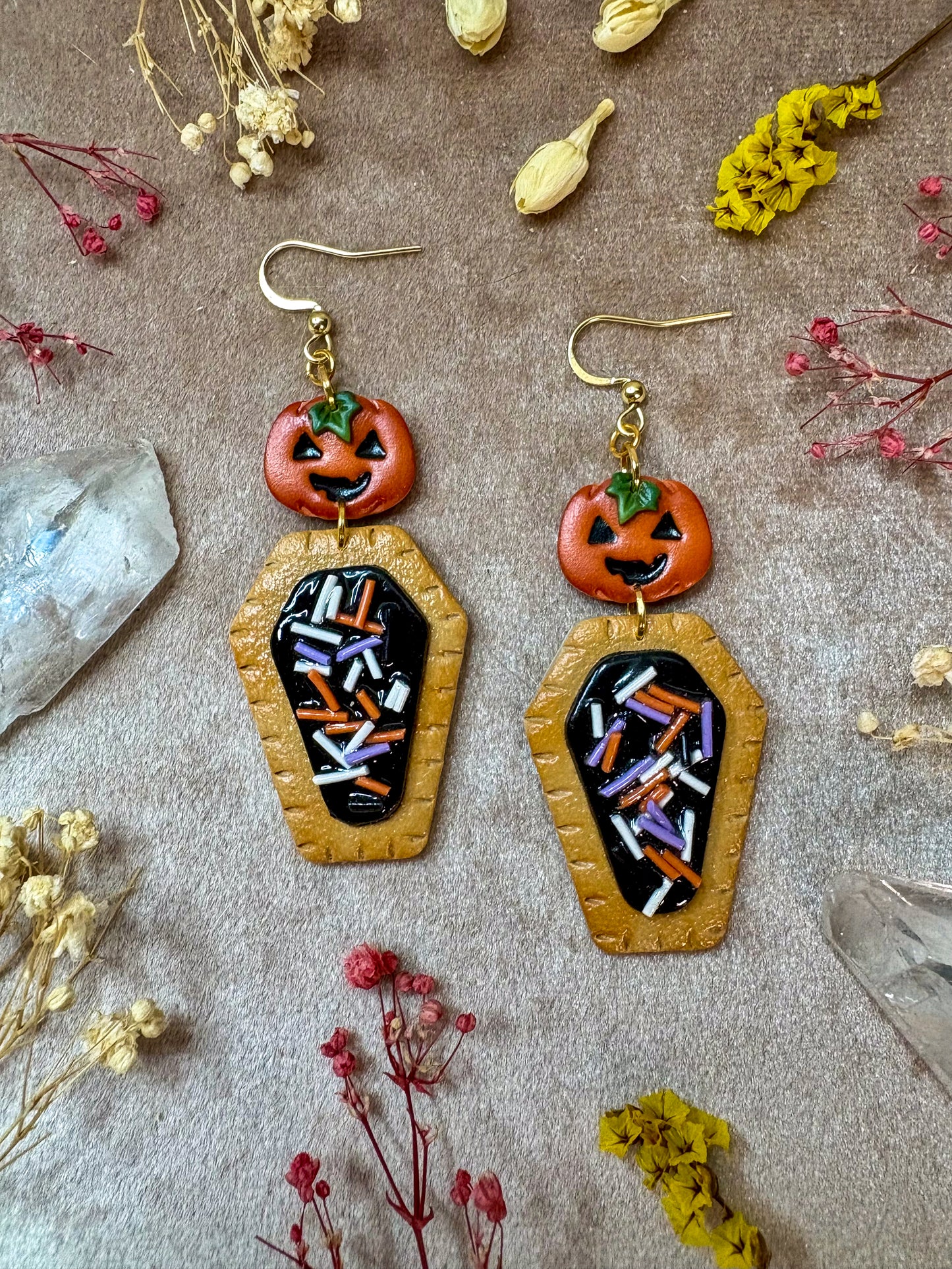 Halloween Pumpkin Poptart Earrings
