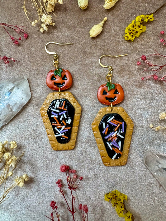 Halloween Pumpkin Poptart Earrings