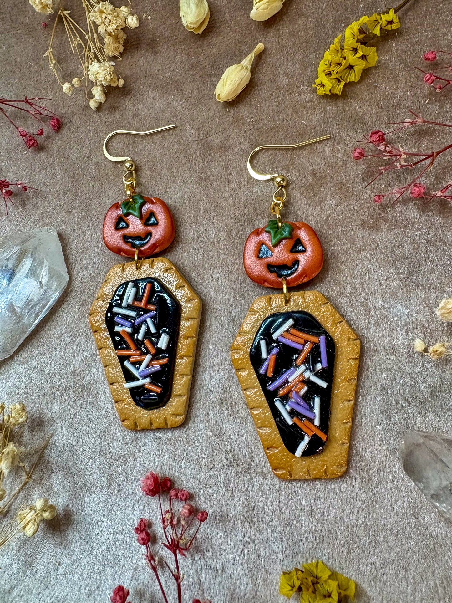 Halloween Pumpkin Poptart Earrings