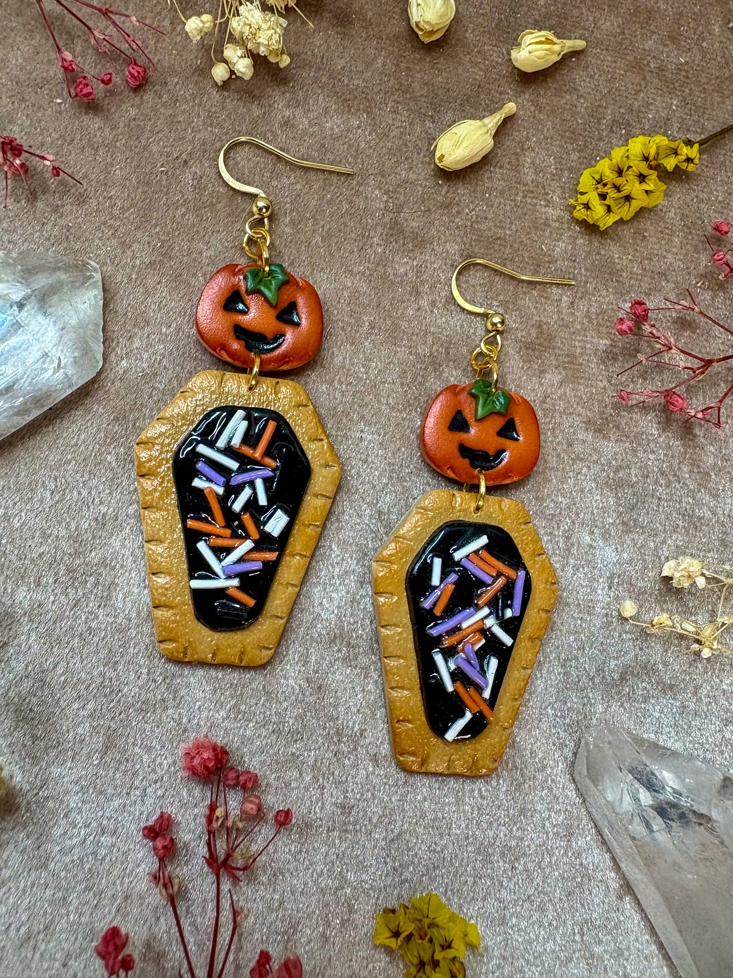 Halloween Pumpkin Poptart Earrings
