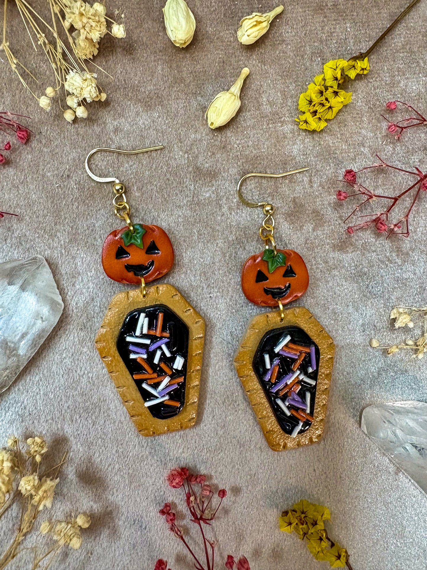 Halloween Pumpkin Poptart Earrings