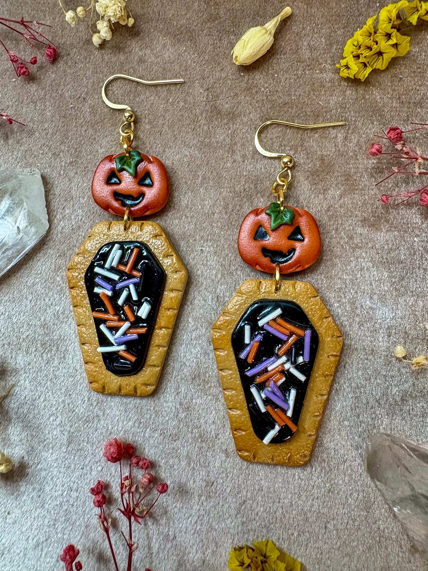 Halloween Pumpkin Poptart Earrings