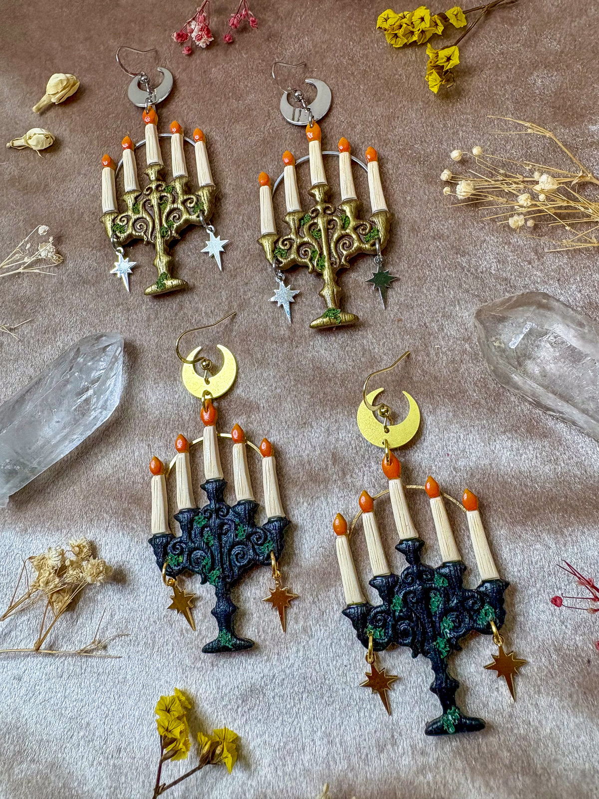 Glowing Candelabra Earrings