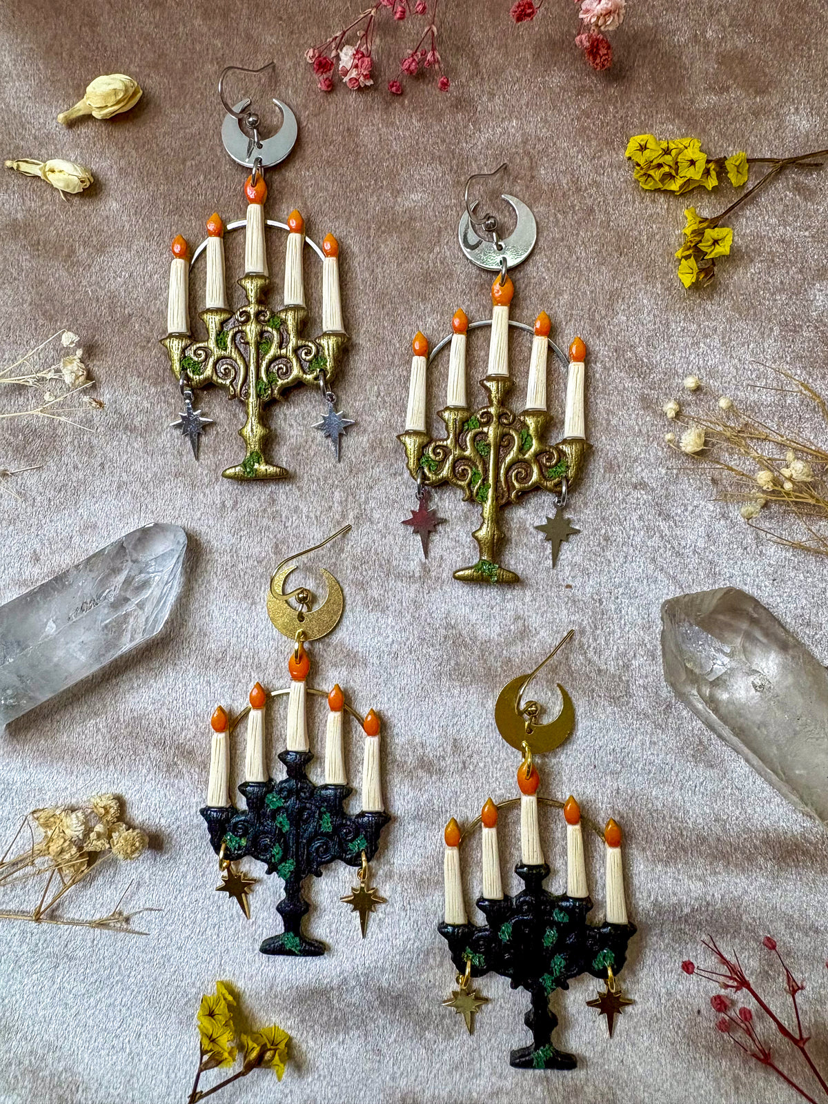 Glowing Candelabra Earrings