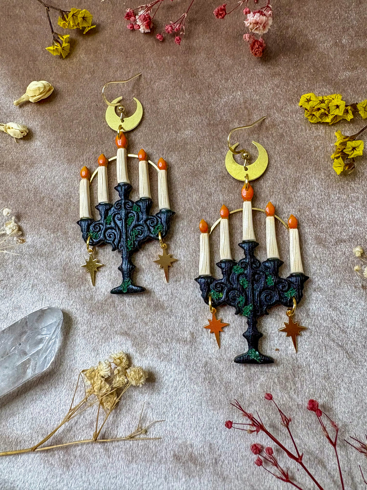 Glowing Candelabra Earrings