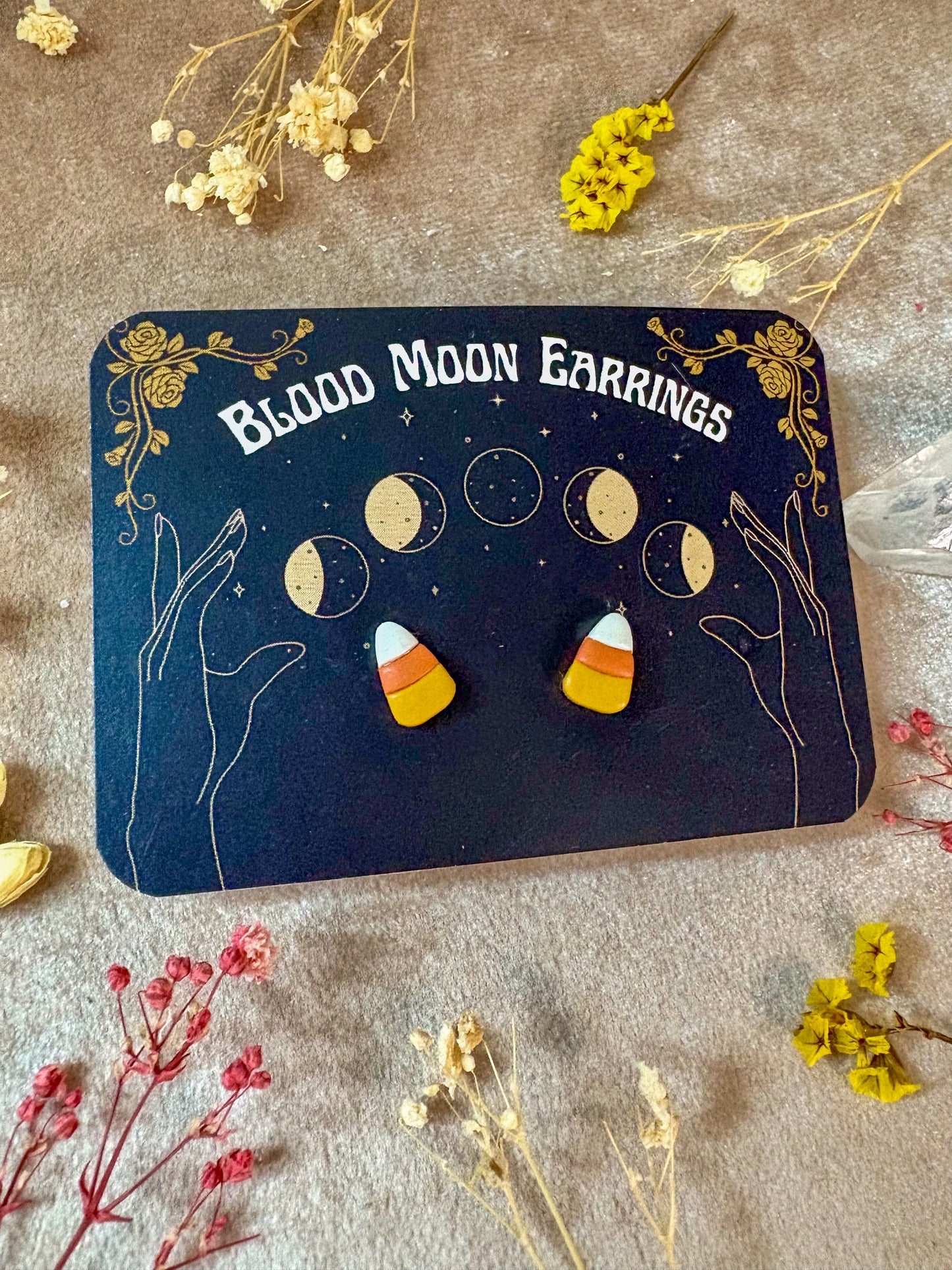 Candy Corn Stud Earrings