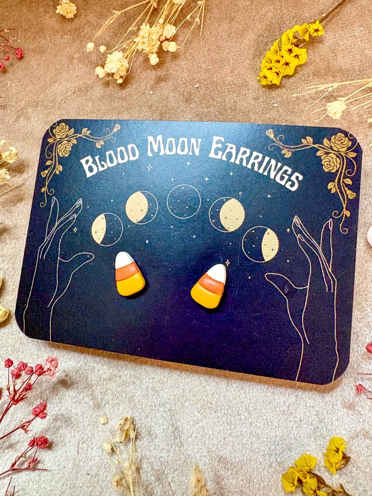 Candy Corn Stud Earrings