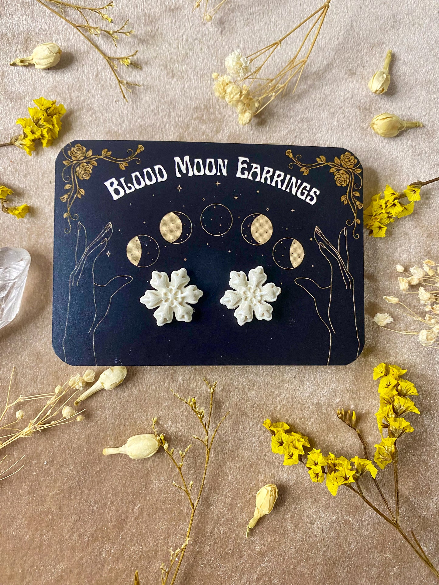 Snowflake Stud Earrings