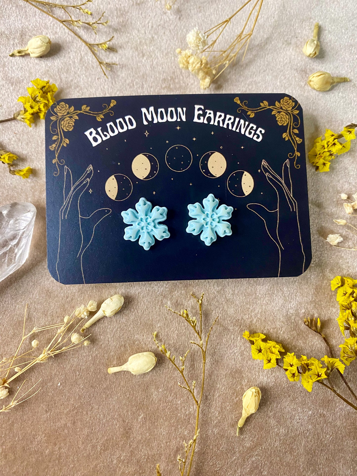 Snowflake Stud Earrings