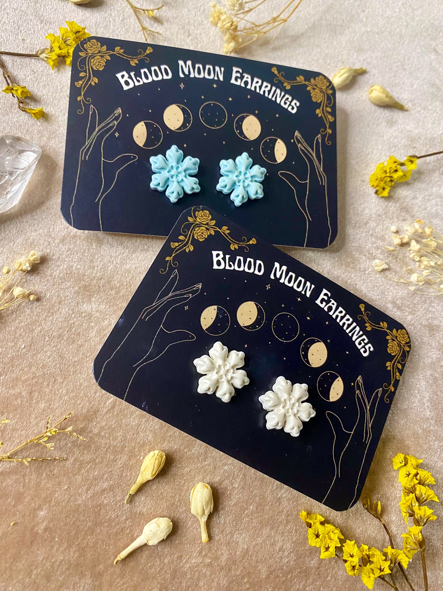 Snowflake Stud Earrings