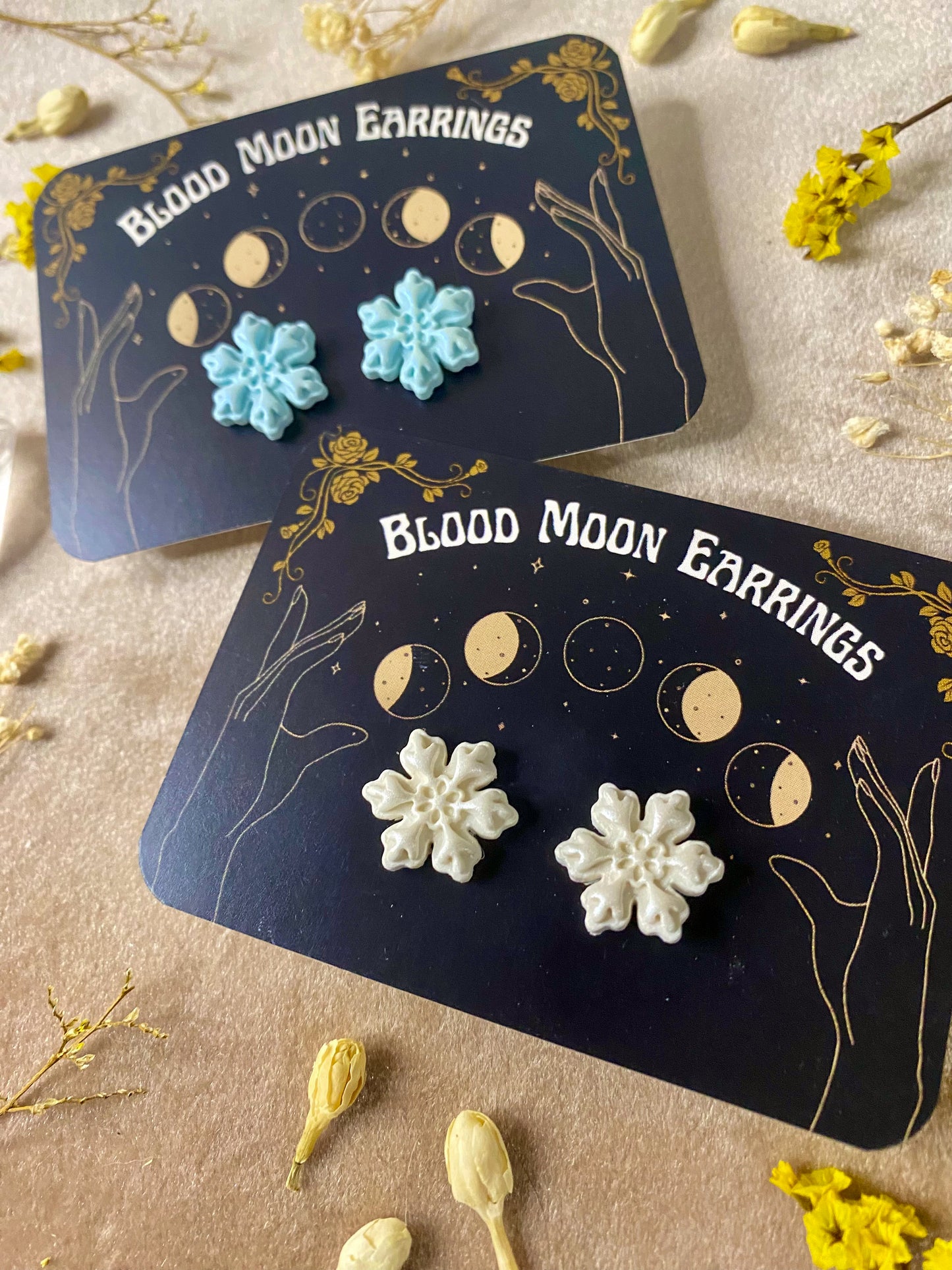 Snowflake Stud Earrings