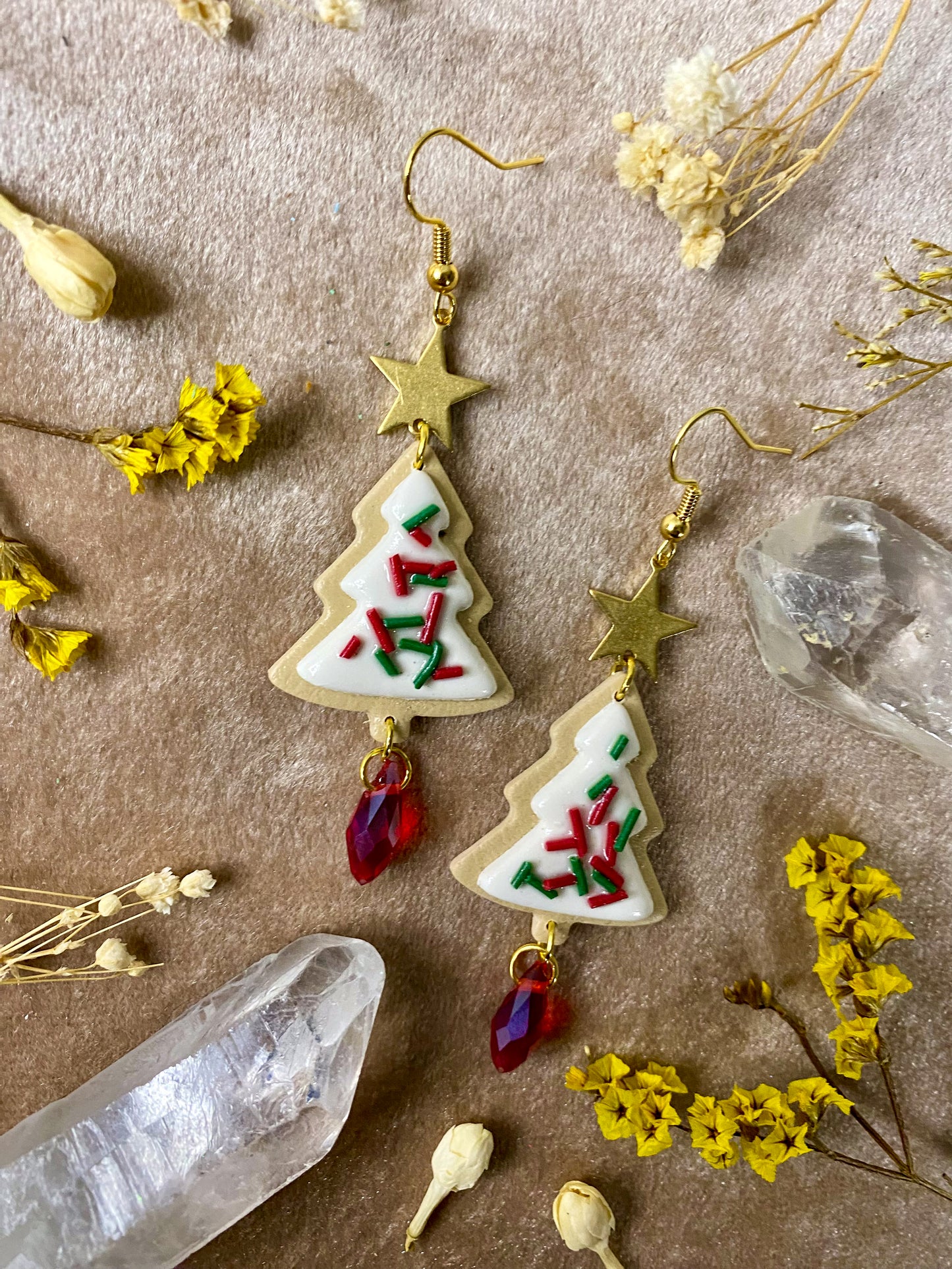 Christmas Tree Sprinkle Cookie (Gold)