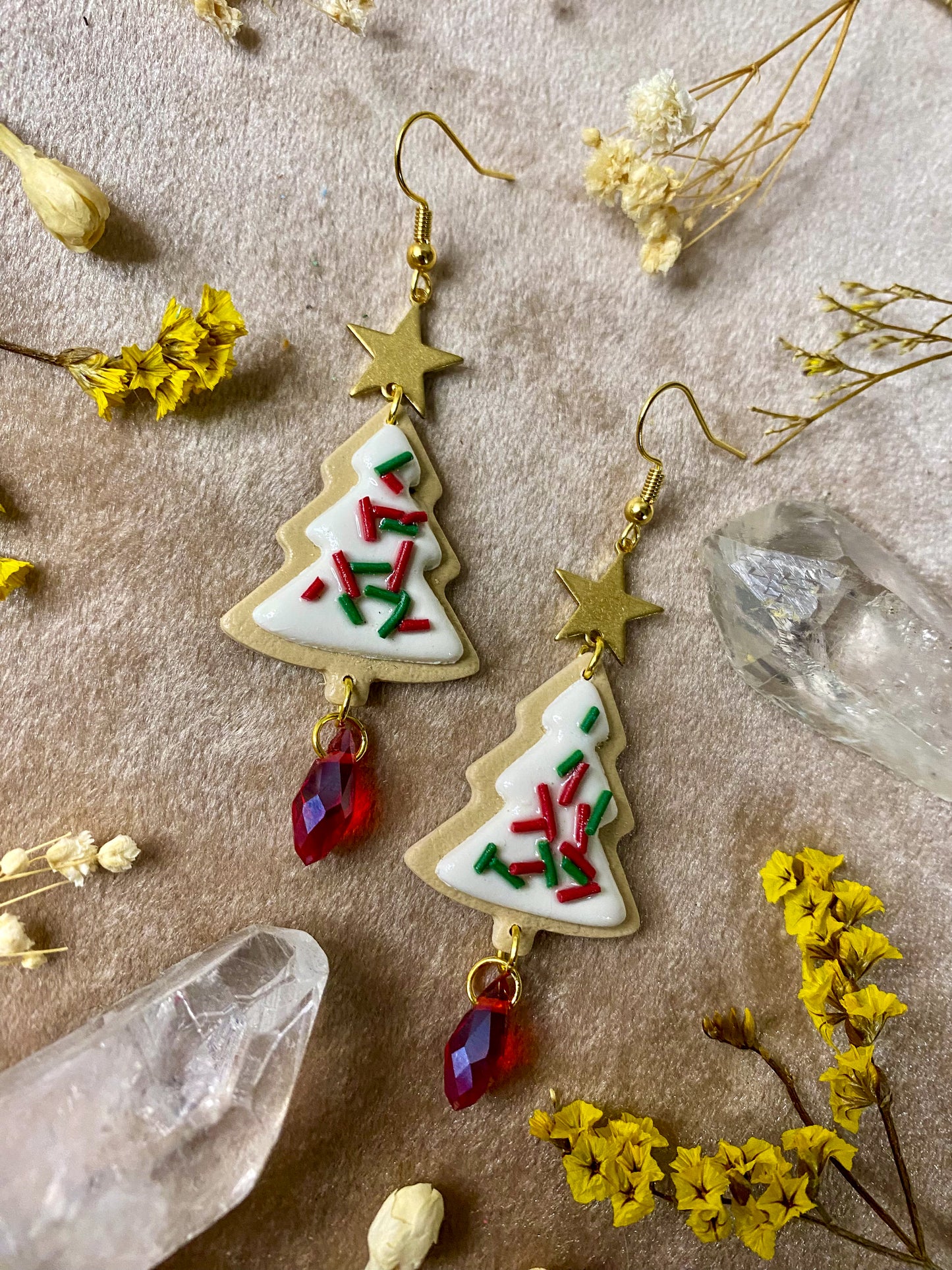 Christmas Tree Sprinkle Cookie (Gold)