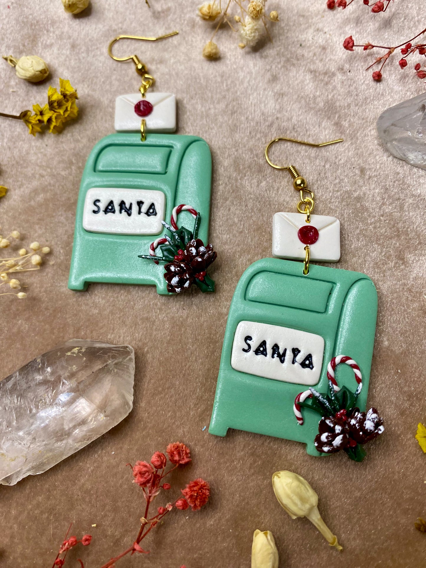 Letters to Santa Mailbox Earrings