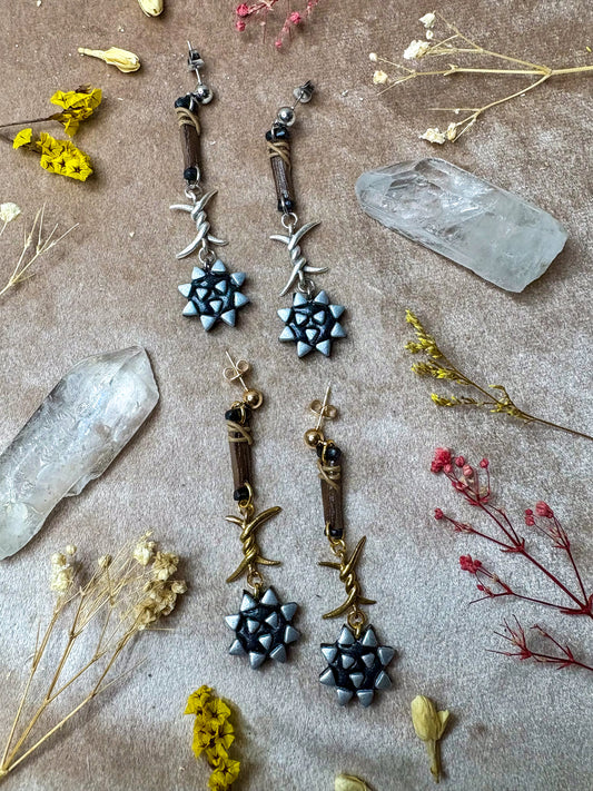 Mace and Flail Earrings