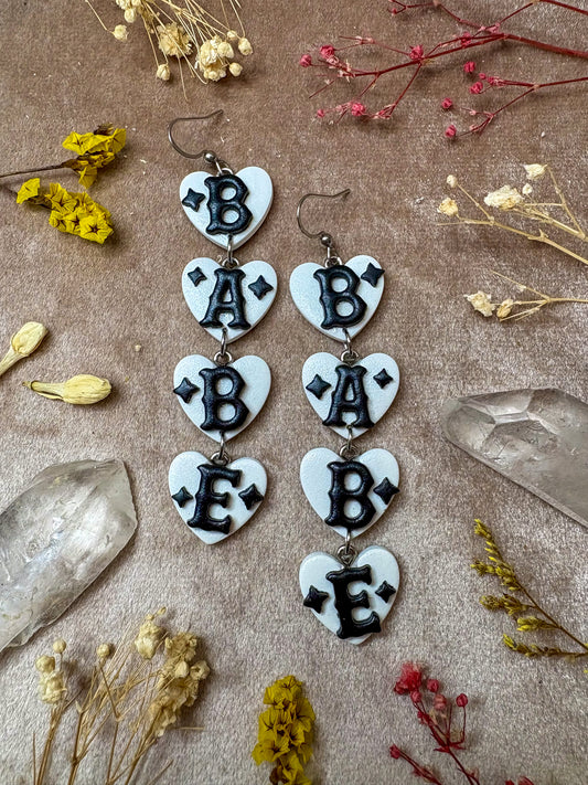Babe Heart Earrings