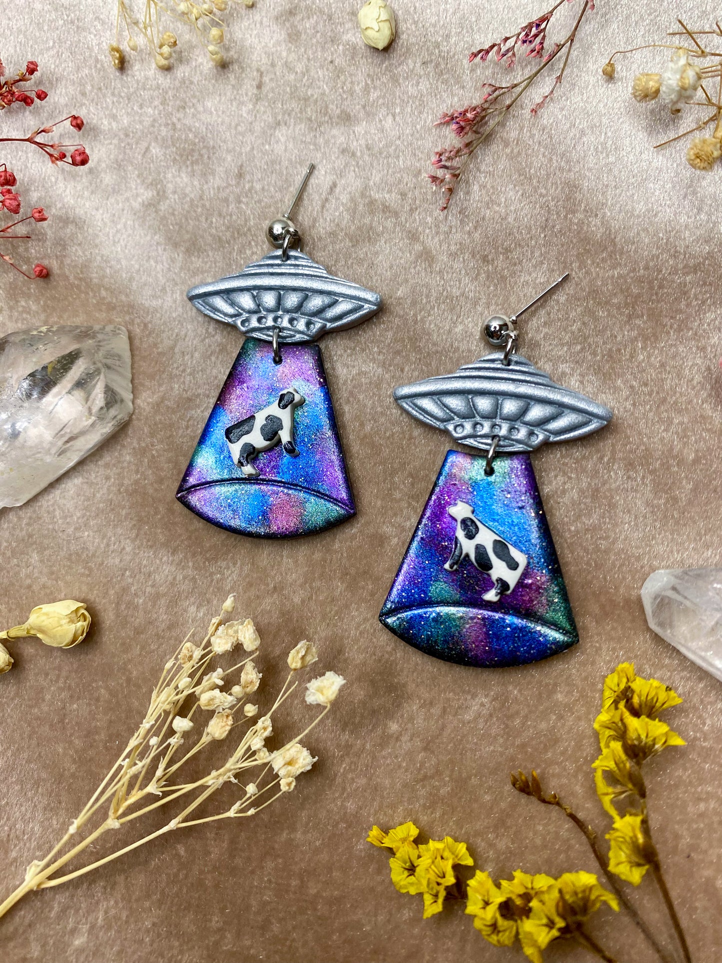 Galaxy Alien Abduction Earrings