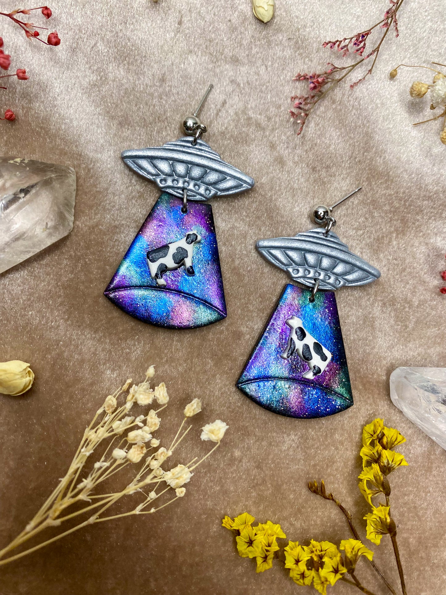 Galaxy Alien Abduction Earrings