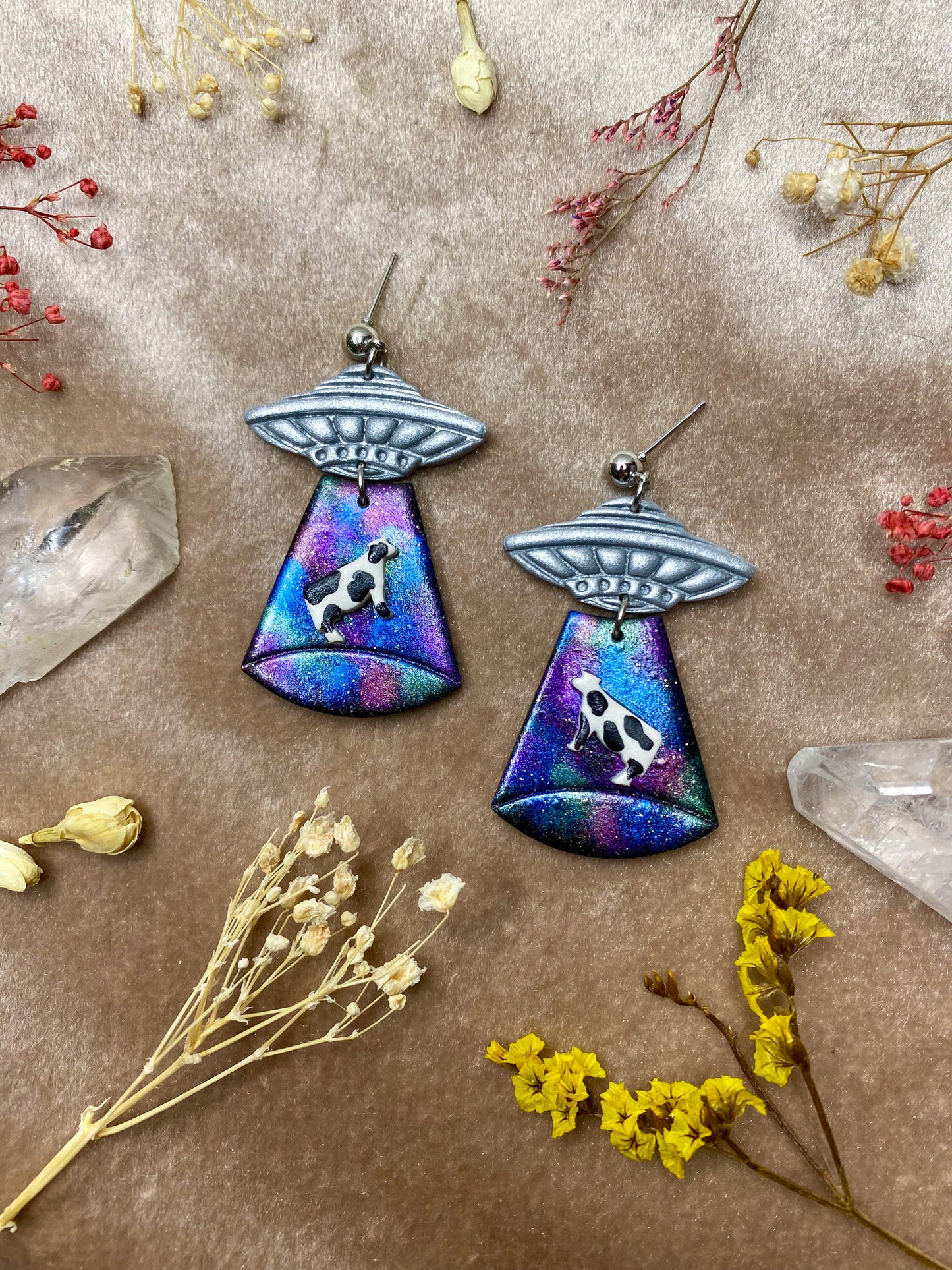 Galaxy Alien Abduction Earrings