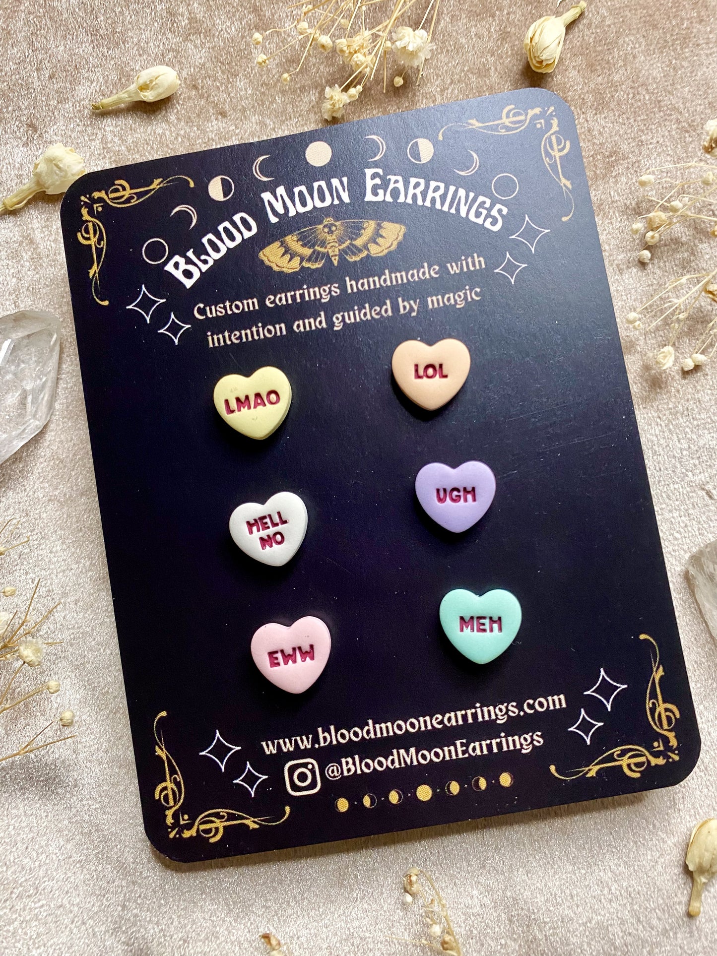 All Styles Mini Candy Heart Stud Earrings