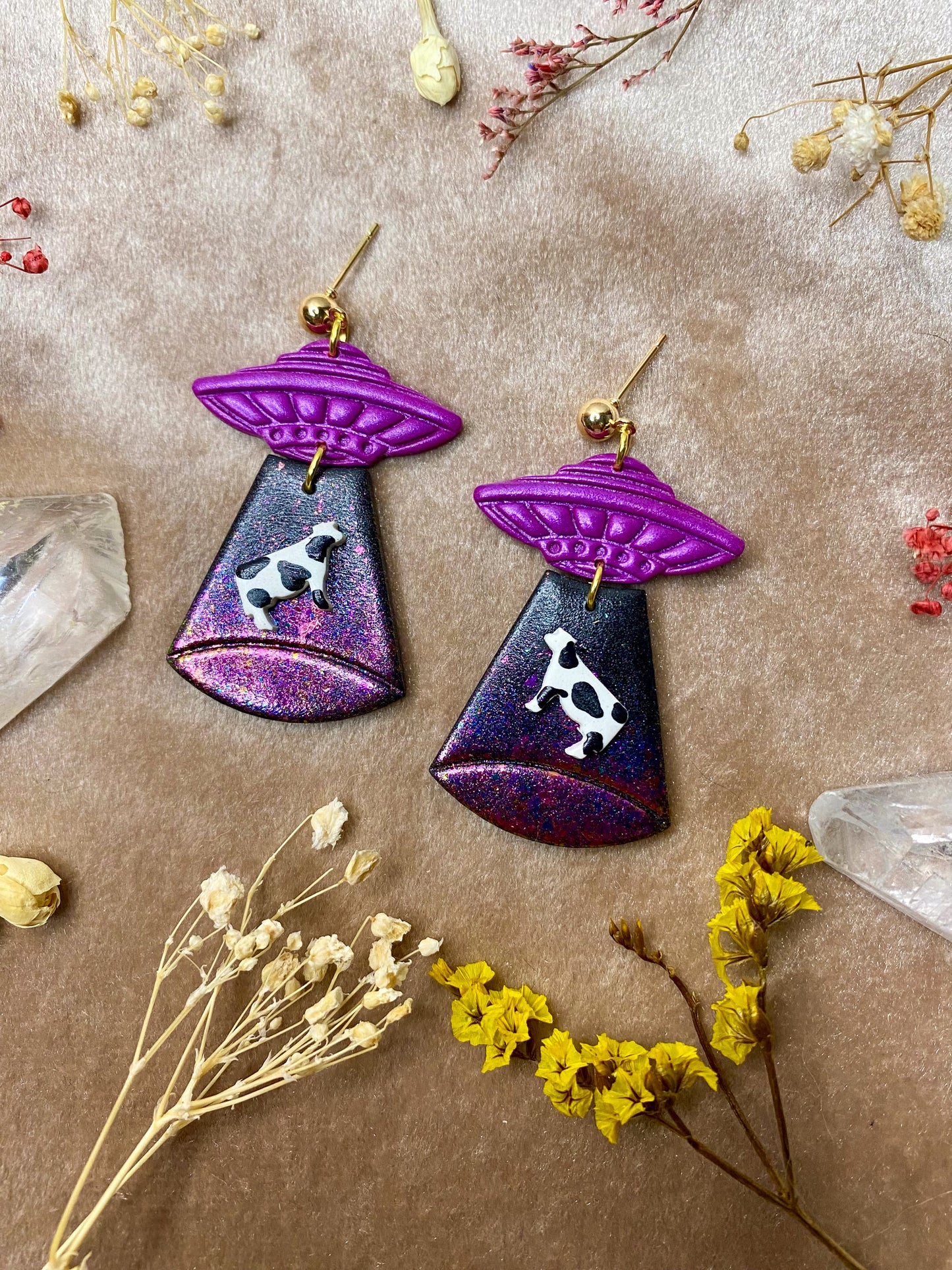 Alien Abduction (Holo Glitter) Earrings