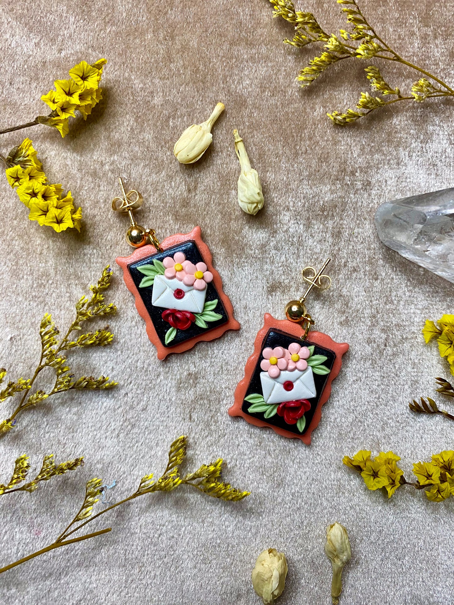 Mini Letter Stamp Earrings