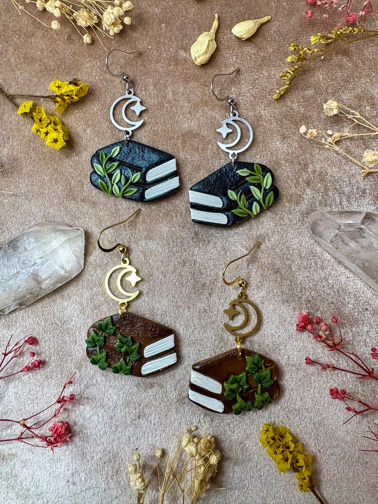 Leafy Double Book Earrings