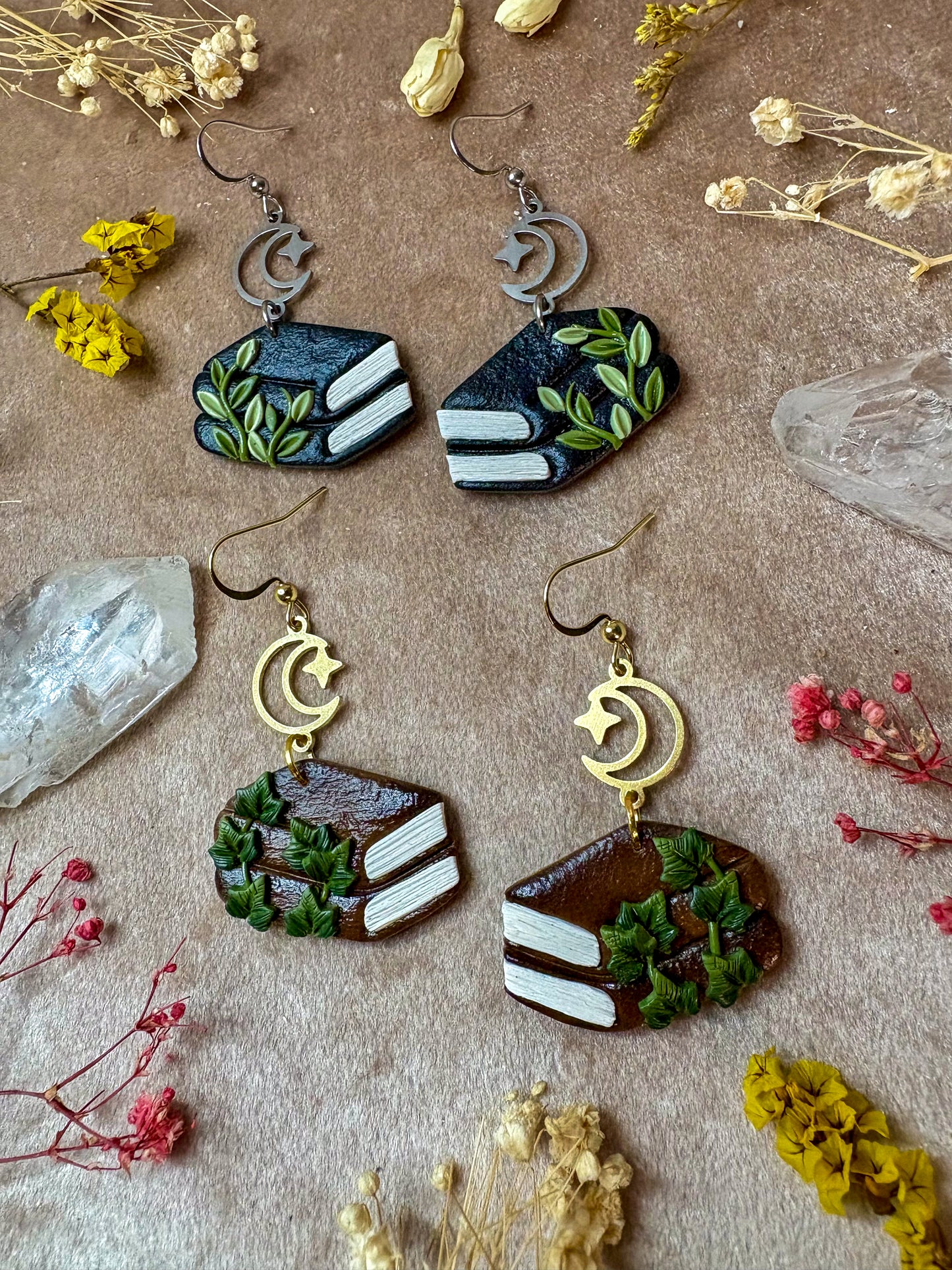 Leafy Double Book Earrings