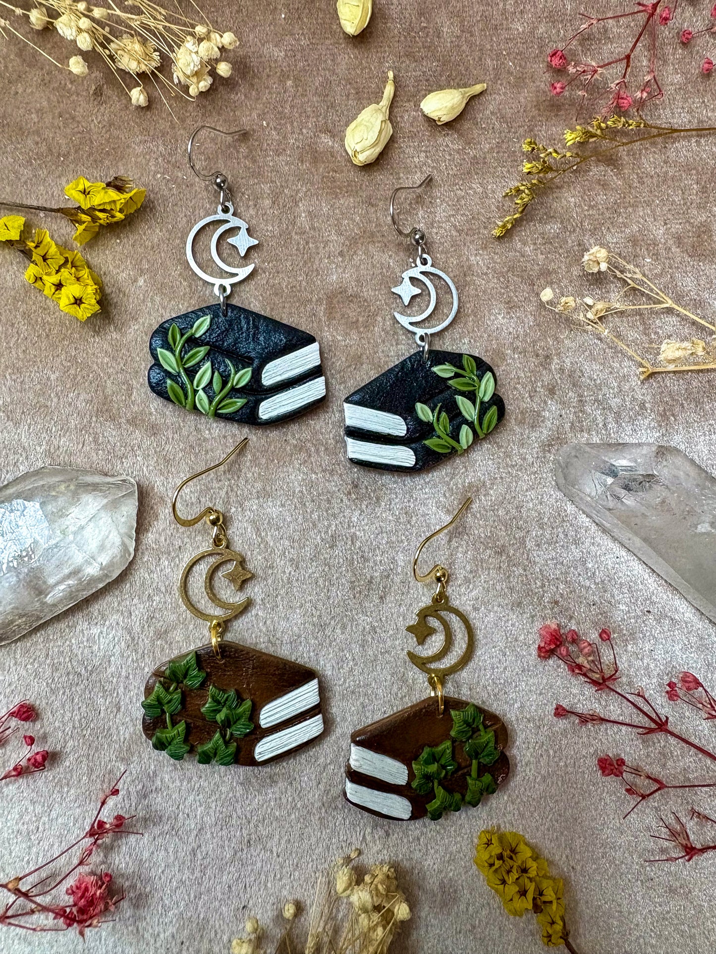 Leafy Double Book Earrings