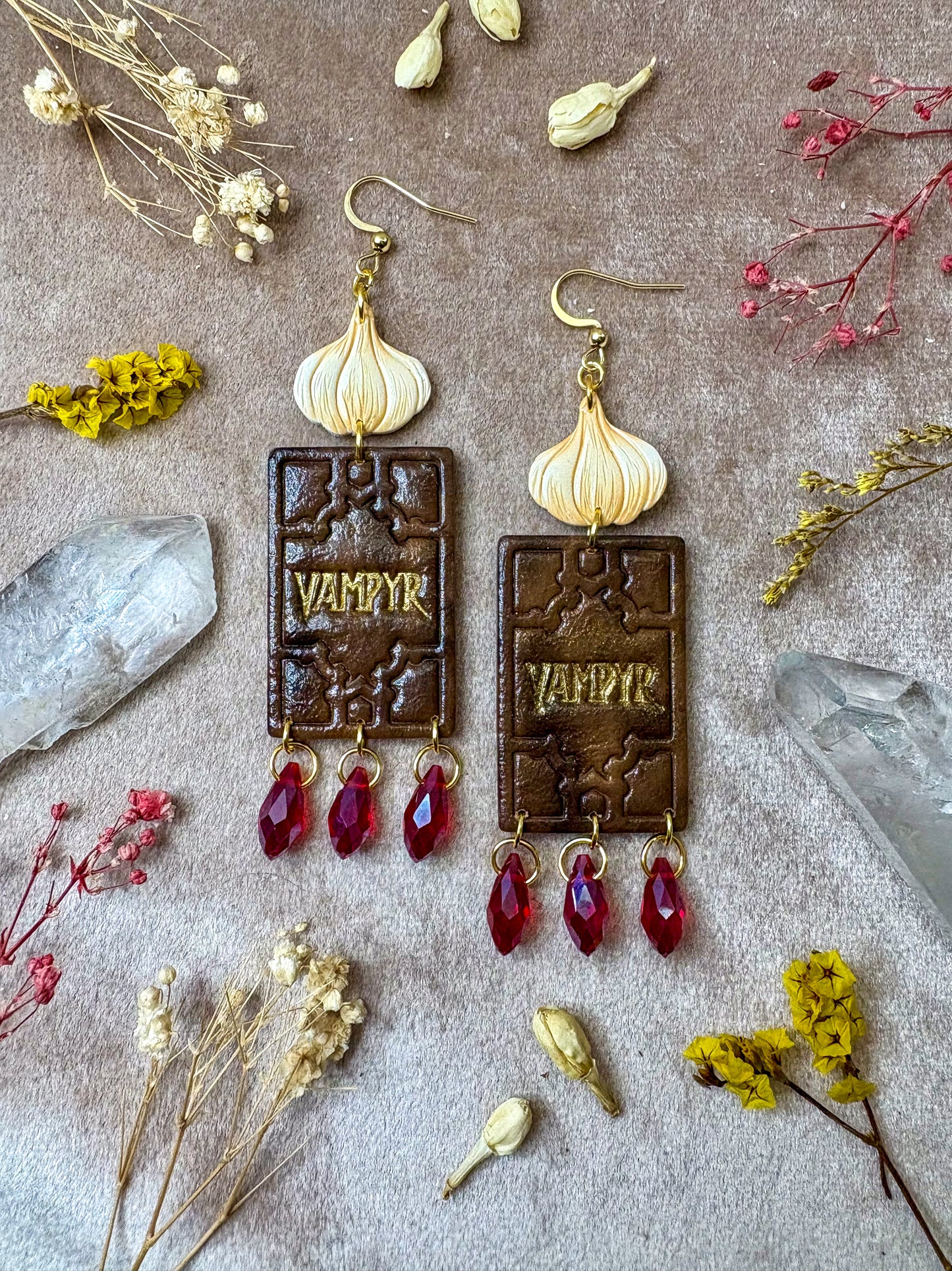 Vampyr Slayer Book Earrings
