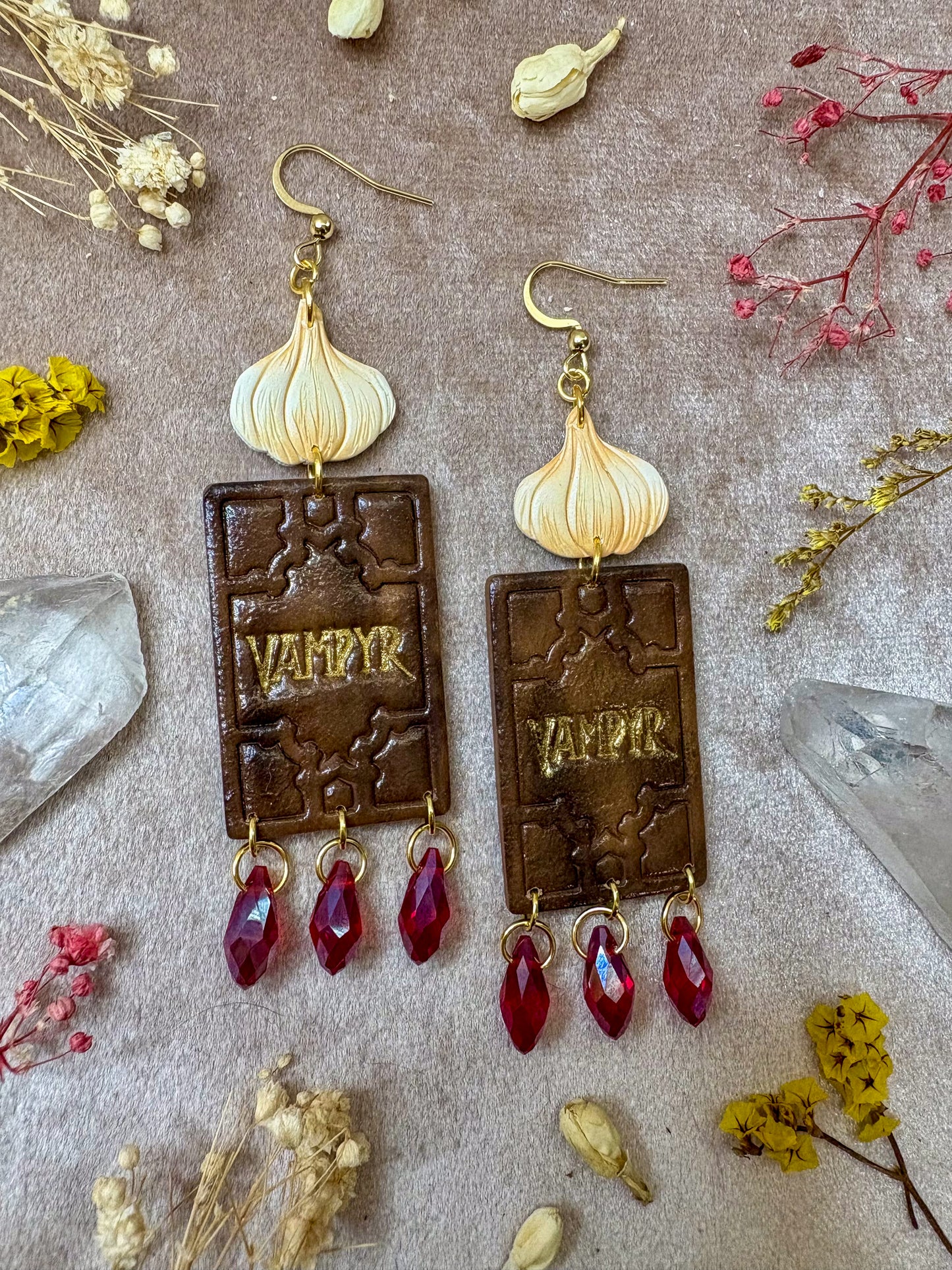 Vampyr Slayer Book Earrings