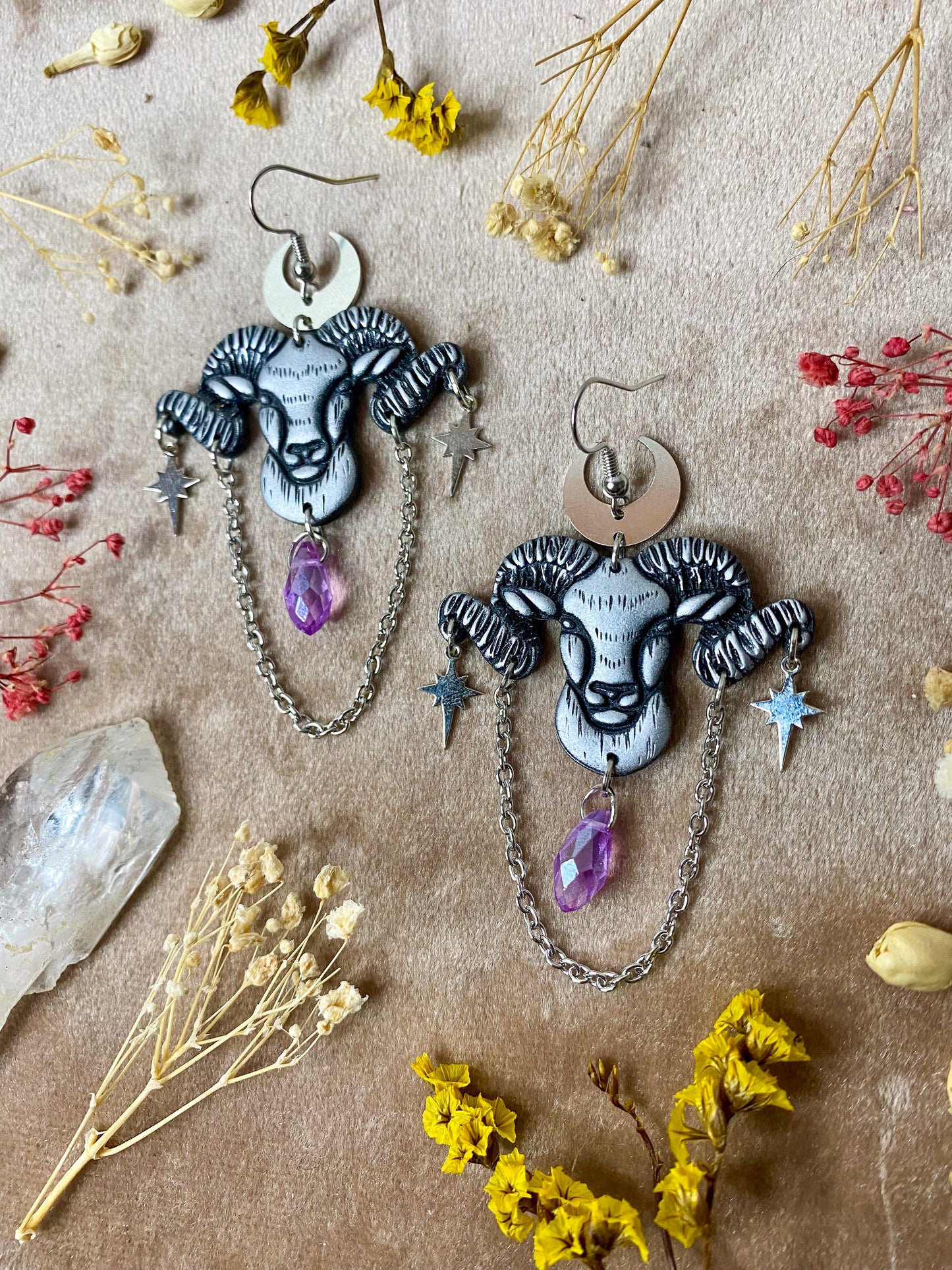 Aries Ram Earrings