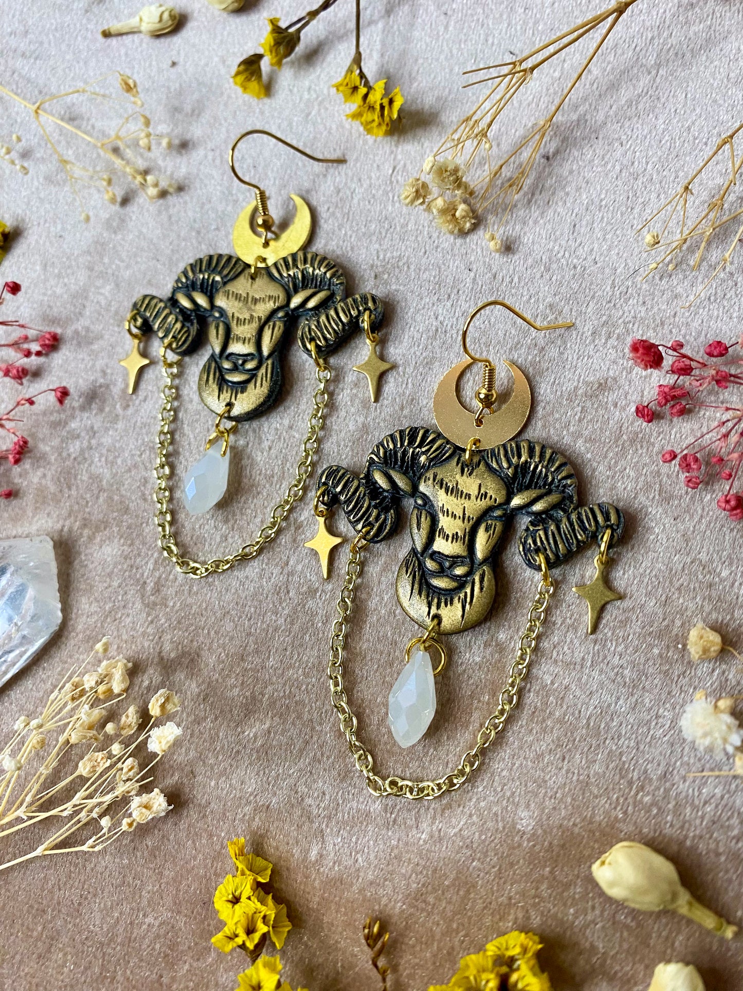 Aries Ram Earrings