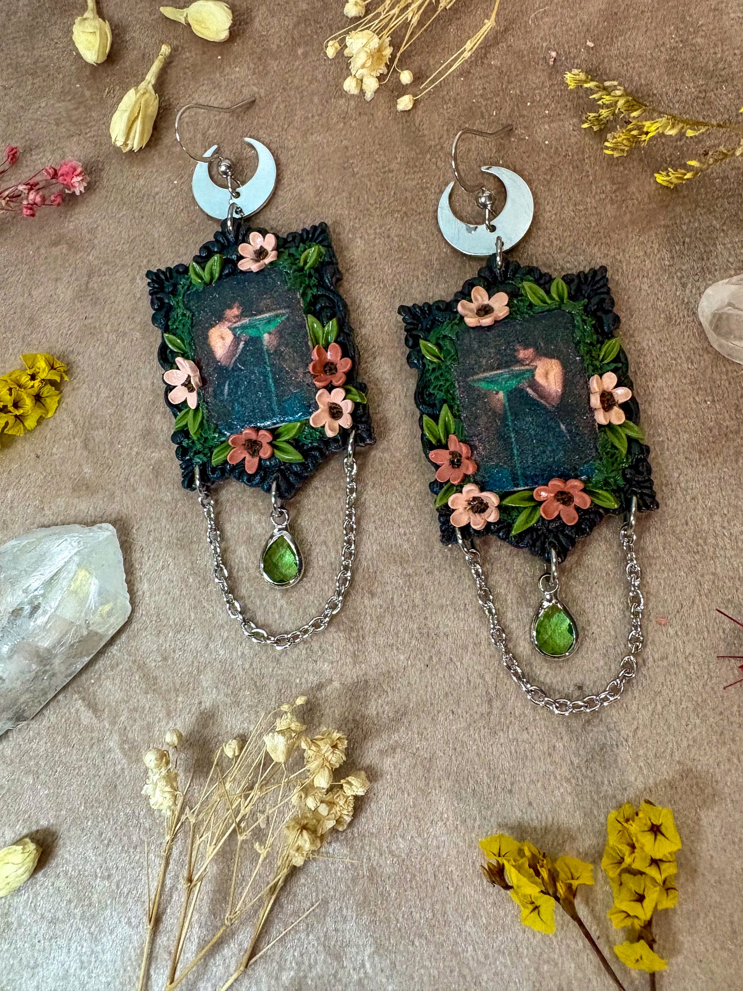 Waterhouse's "Circe Invidiosa" Painting Earrings