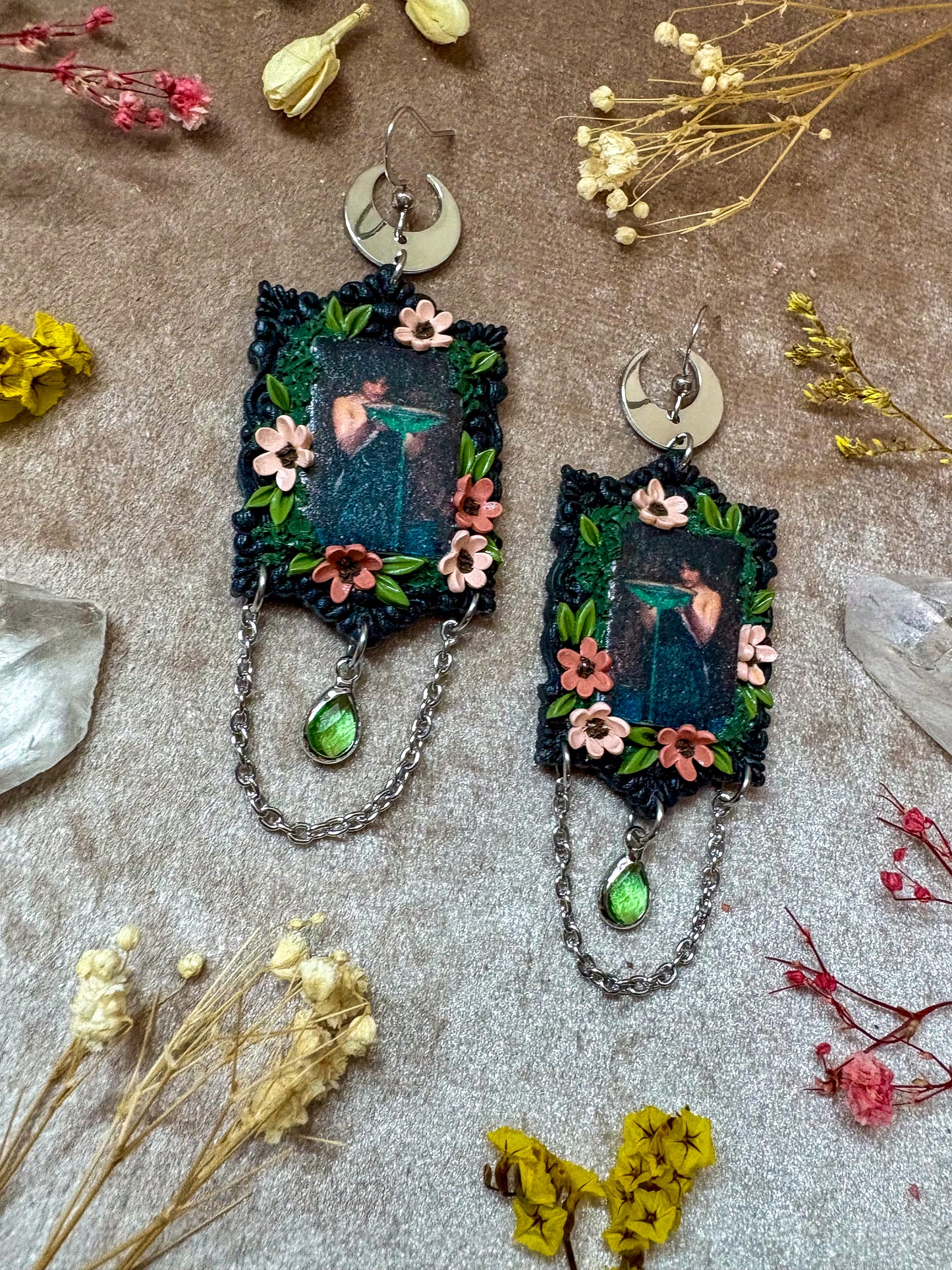 Waterhouse's "Circe Invidiosa" Painting Earrings