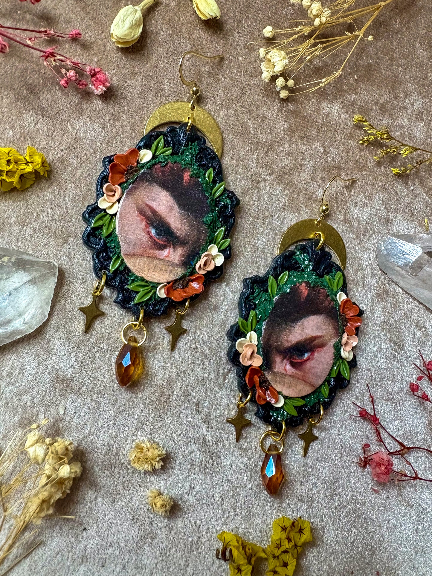 Cabanel's "Fallen Angel" Painting Earrings (oval)