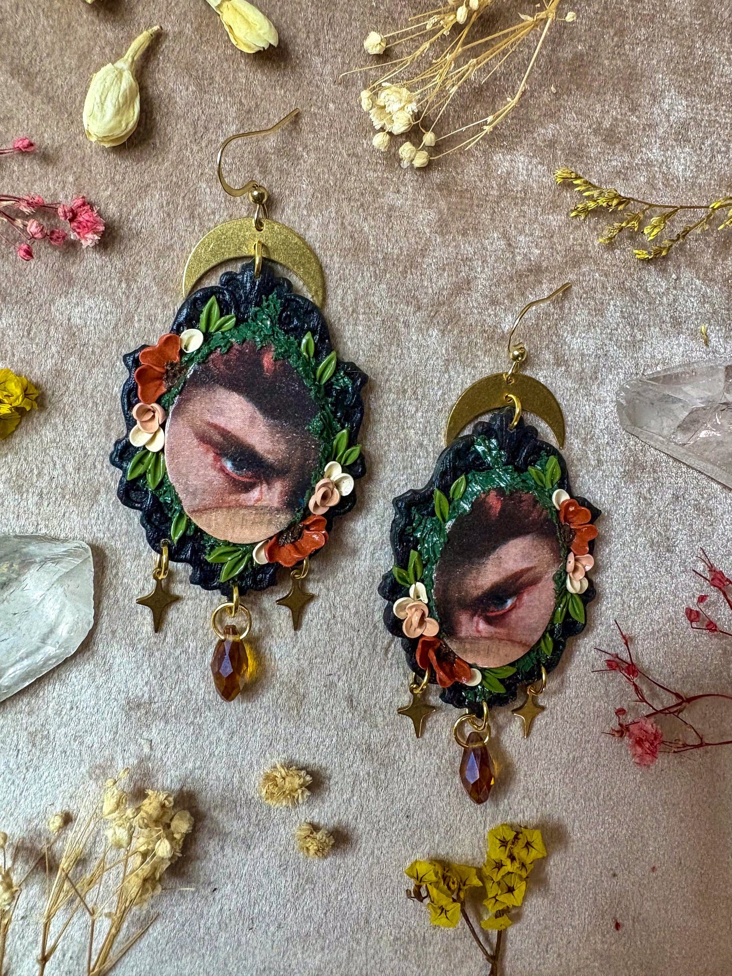 Cabanel's "Fallen Angel" Painting Earrings (oval)