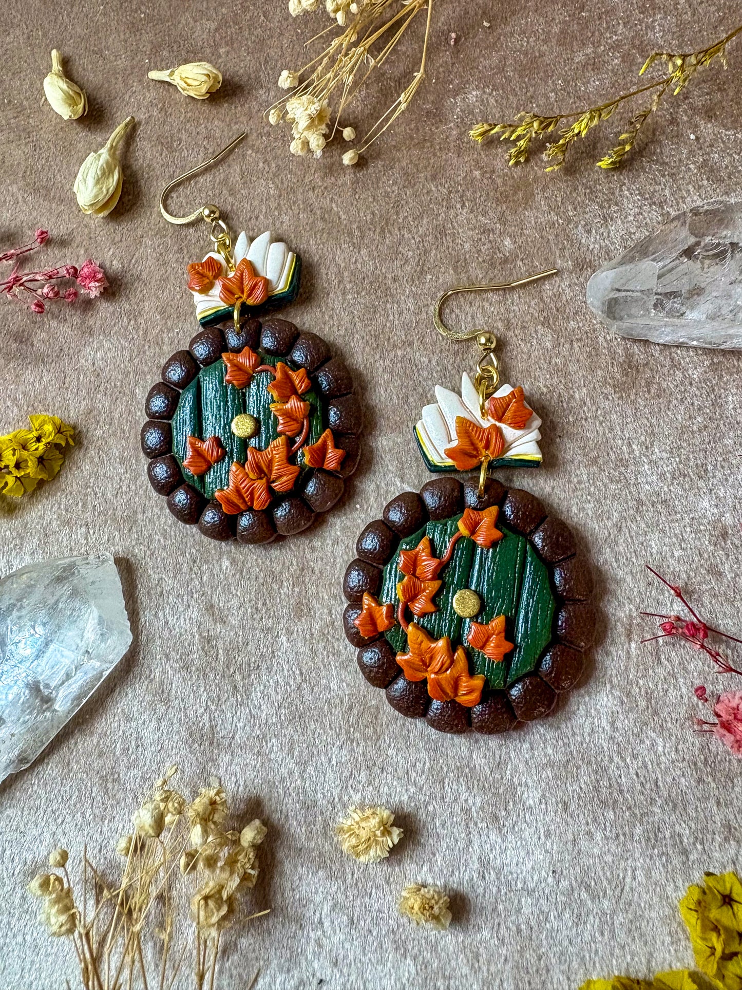 Autumn Leaves Hobbit Door Earrings