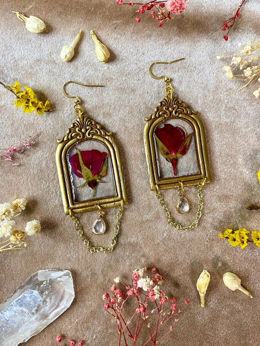 Rose Arch Frame Earrings