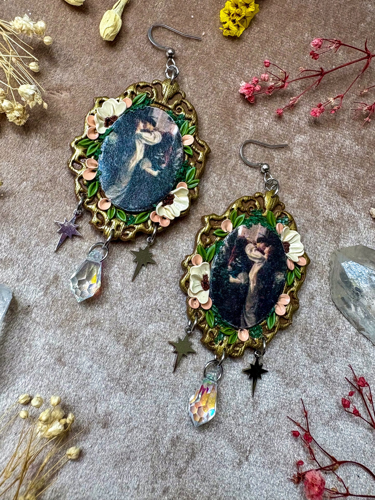 Dicksee's "Romeo and Juliet" Frame Earrings