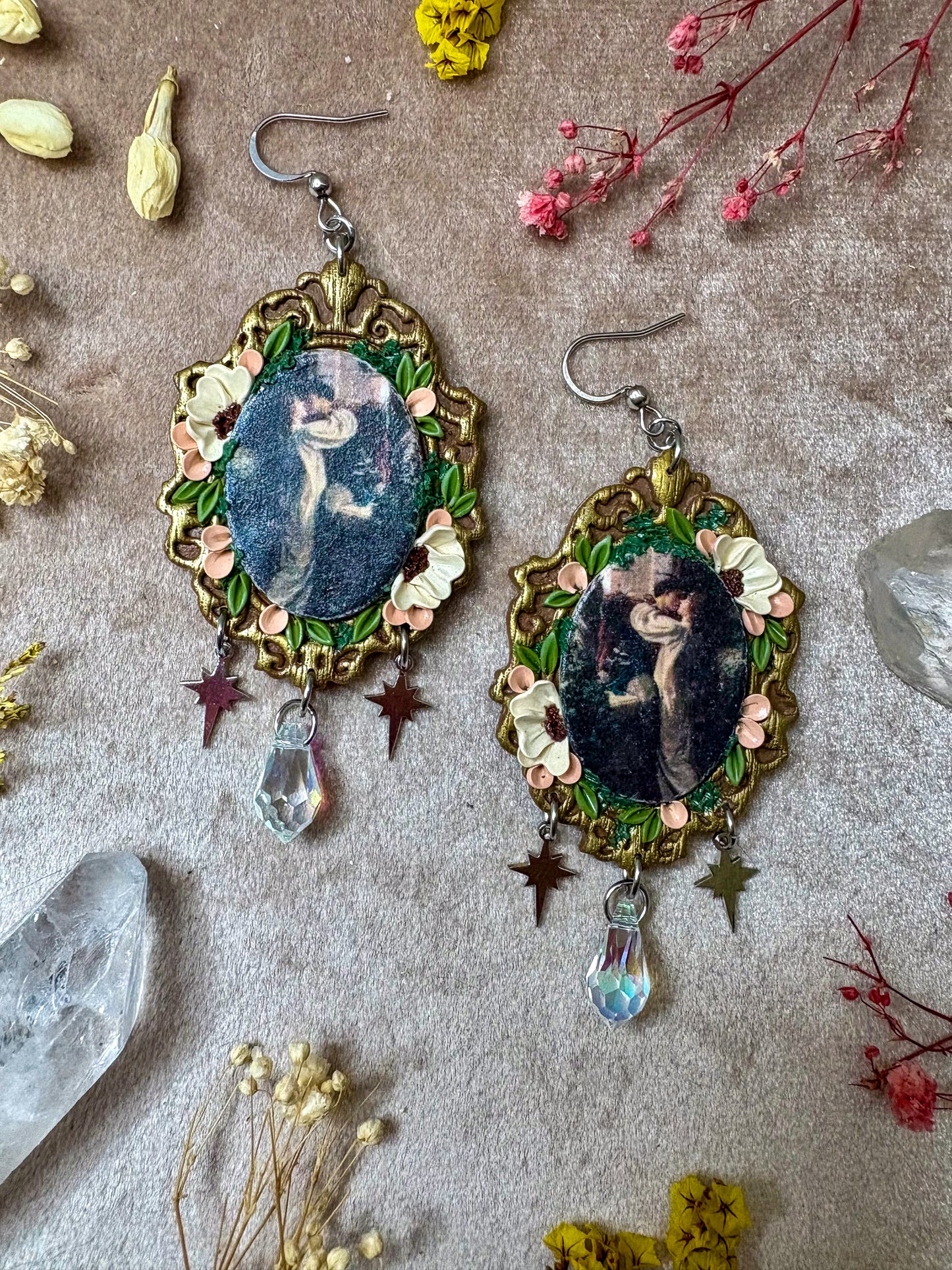 Dicksee's "Romeo and Juliet" Frame Earrings