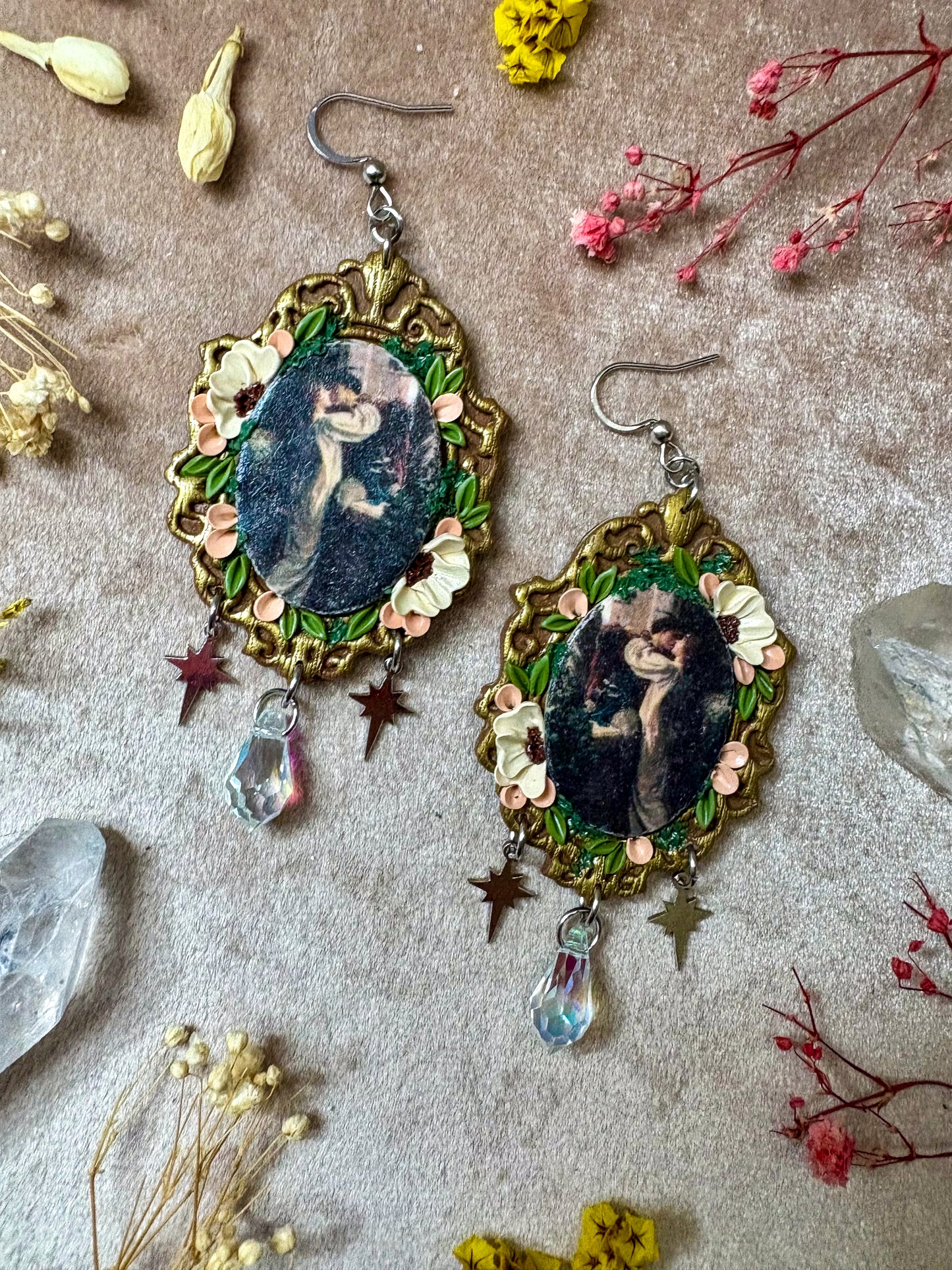 Dicksee's "Romeo and Juliet" Frame Earrings