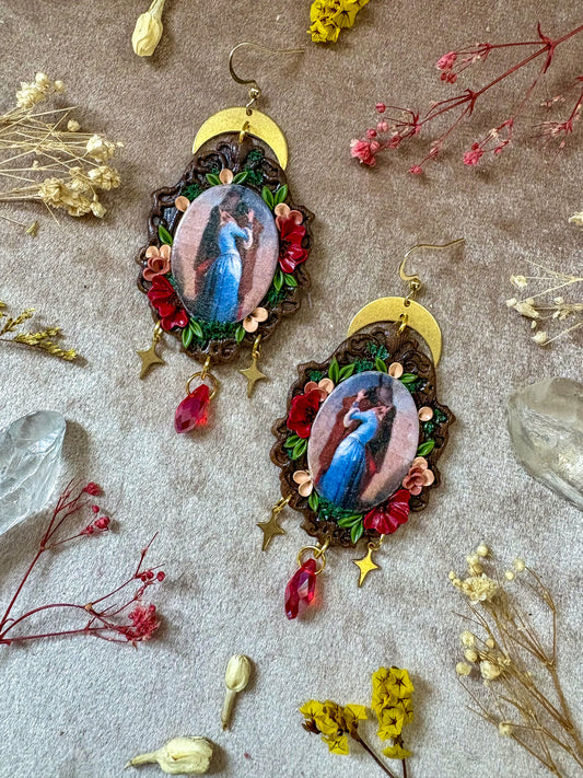 Hayez's "The Kiss" Painting Earrings