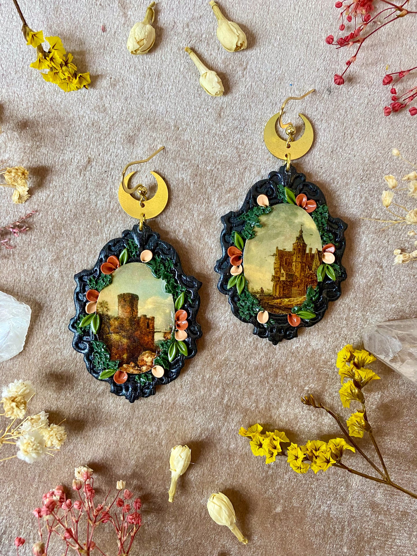 Castle Fine Art Frame Earrings