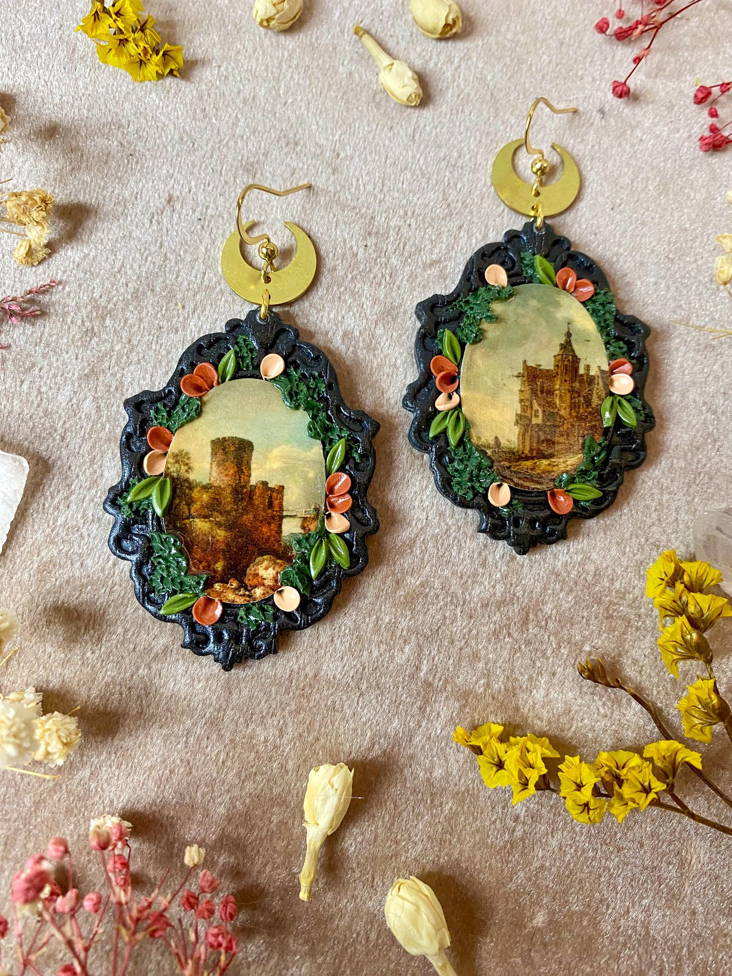 Castle Fine Art Frame Earrings