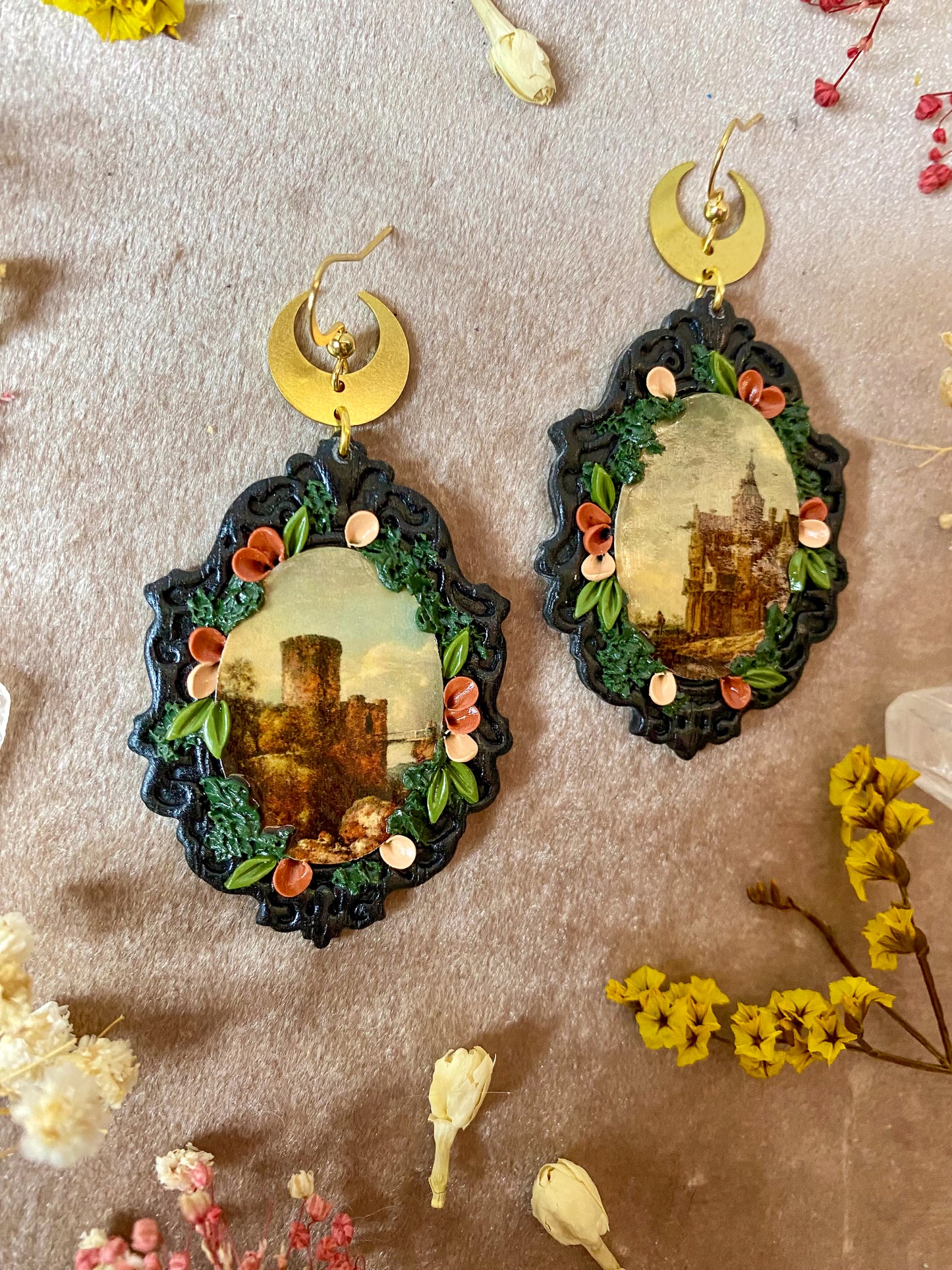 Castle Fine Art Frame Earrings