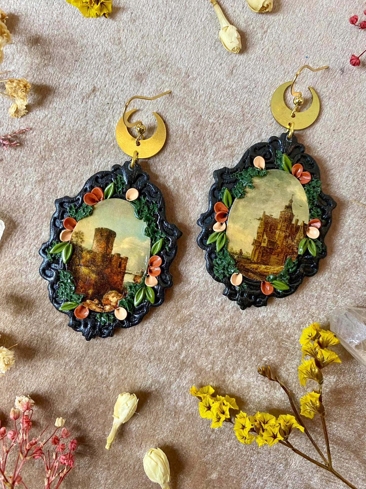 Castle Fine Art Frame Earrings