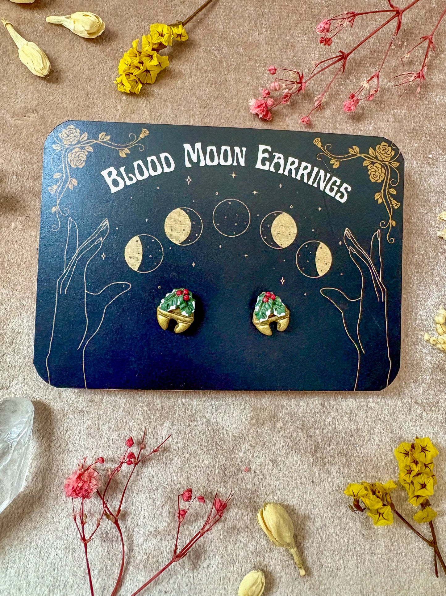 Jingle Bells Stud Earrings